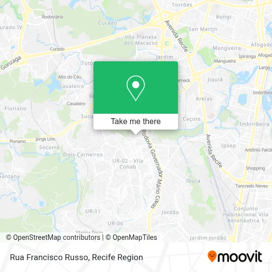 Rua Francisco Russo map