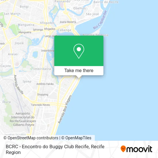 BCRC - Encontro do Buggy Club Recife map