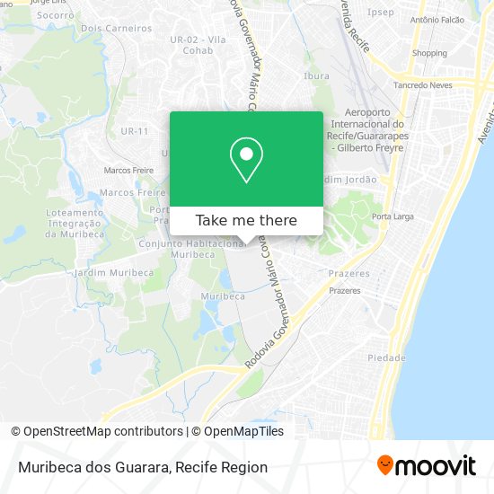 Muribeca dos Guarara map