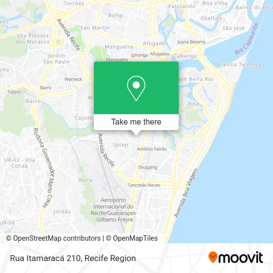 Rua Itamaracá 210 map