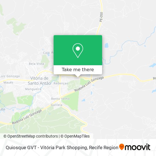 Quiosque GVT - Vitória Park Shopping map