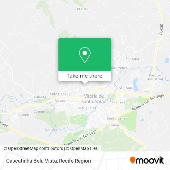 Cascatinha Bela Vista map