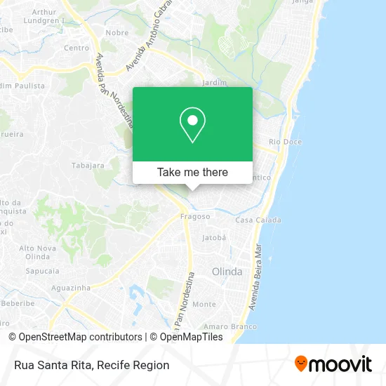 Rua Santa Rita map