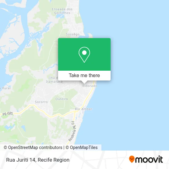Rua Juriti 14 map