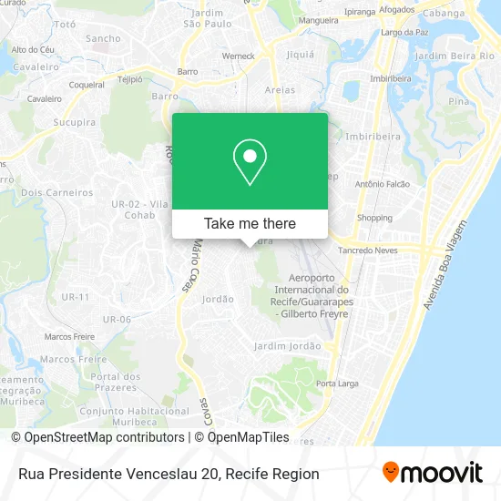 Rua Presidente Venceslau 20 map