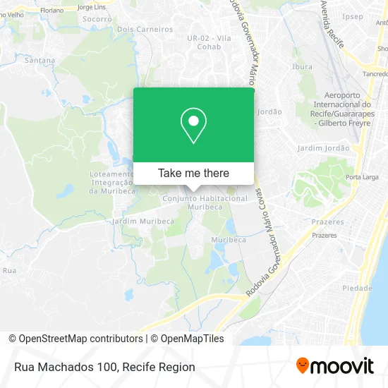 Rua Machados 100 map