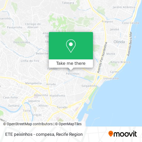 ETE peixinhos - compesa map