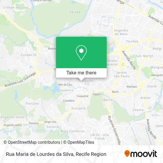 Rua Maria de Lourdes da Silva map