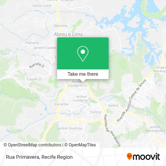 Rua Primavera map