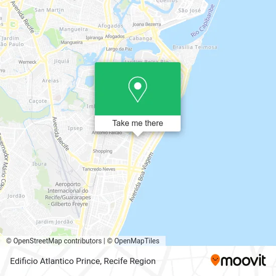 Edificio Atlantico Prince map