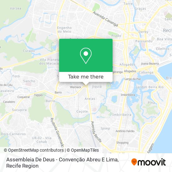 Mapa Assembleia De Deus - Convenção Abreu E Lima