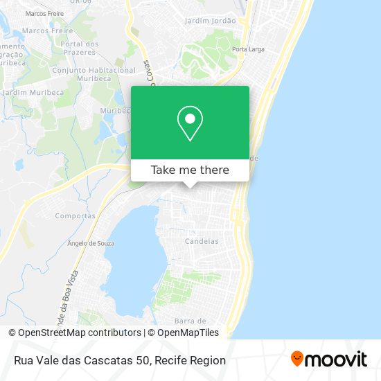 Mapa Rua Vale das Cascatas 50