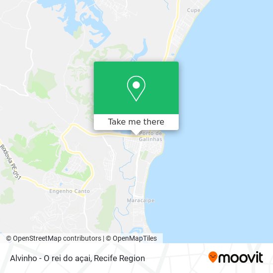Alvinho - O rei do açai map