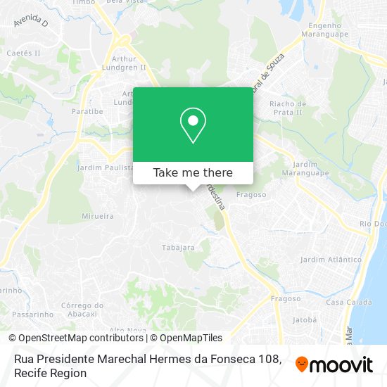 Rua Presidente Marechal Hermes da Fonseca 108 map