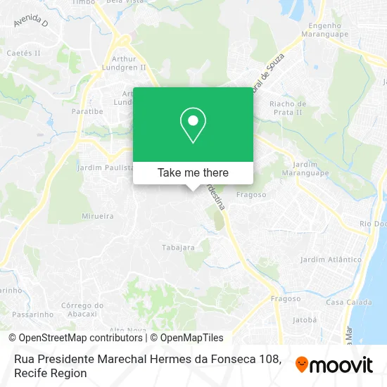 Rua Presidente Marechal Hermes da Fonseca 108 map