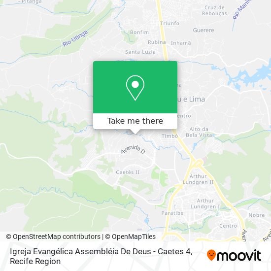 Igreja Evangélica Assembléia De Deus - Caetes 4 map