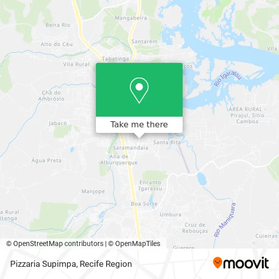 Pizzaria Supimpa map