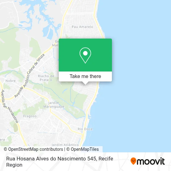 Rua Hosana Alves do Nascimento 545 map