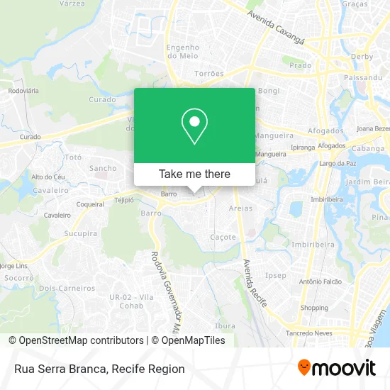 Rua Serra Branca map