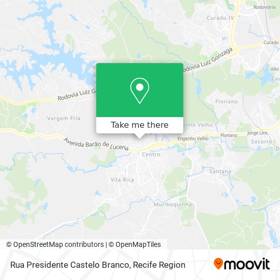 Rua Presidente Castelo Branco map