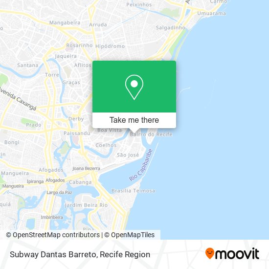 Subway Dantas Barreto map