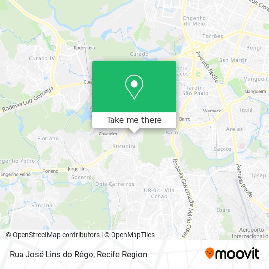 Rua José Lins do Rêgo map