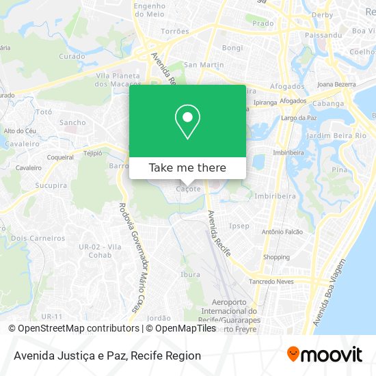 Avenida Justiça e Paz map