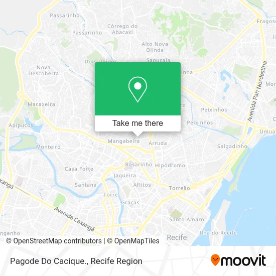 Pagode Do Cacique. map