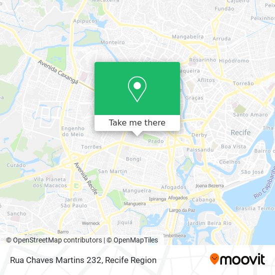 Rua Chaves Martins 232 map