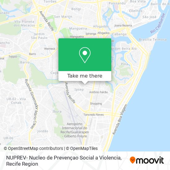 NUPREV- Nucleo de Prevençao Social a Violencia map