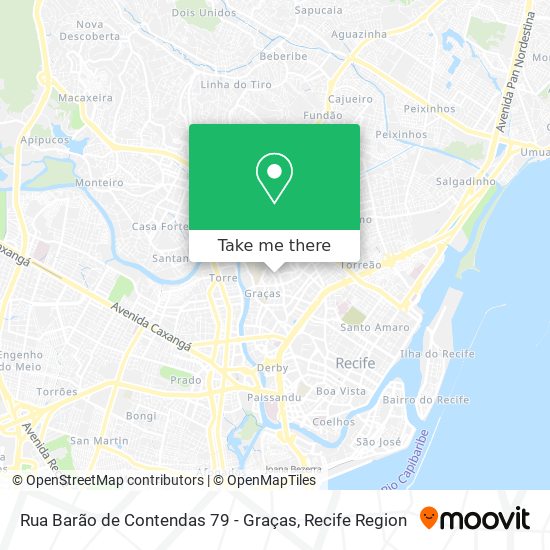 Rua Barão de Contendas 79 - Graças map