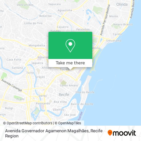 Avenida Governador Agamenon Magalhães map