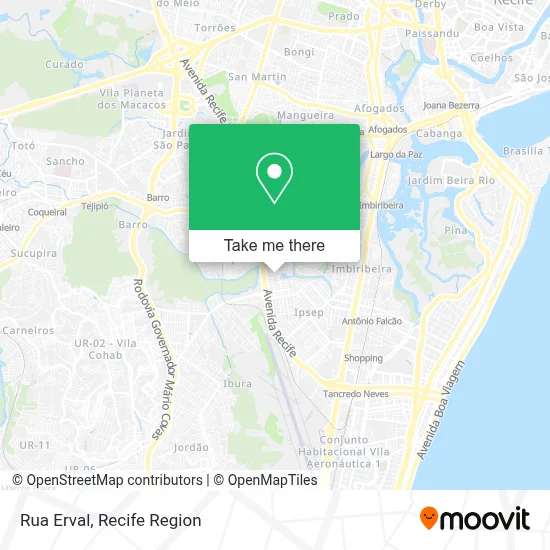 Rua Erval map