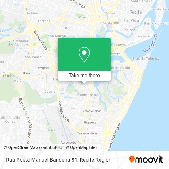 Rua Poeta Manuel Bandeira 81 map