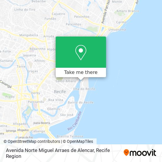 Avenida Norte Miguel Arraes de Alencar map