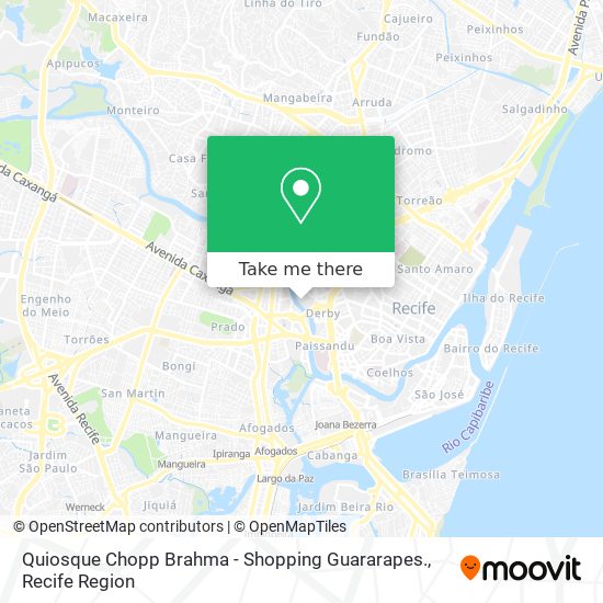 Quiosque Chopp Brahma - Shopping Guararapes. map