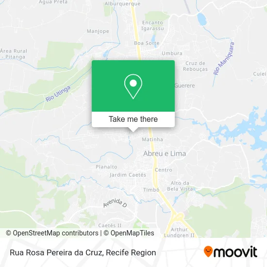 Rua Rosa Pereira da Cruz map