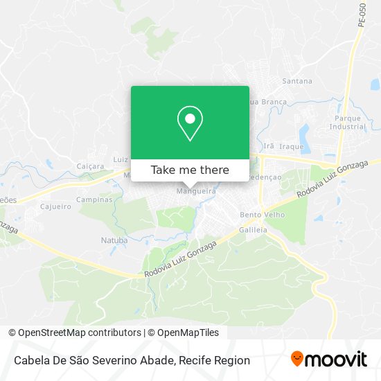 Cabela De São Severino Abade map