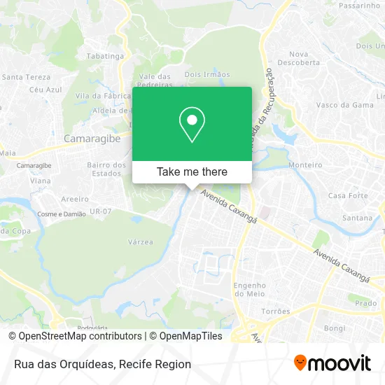 Rua das Orquídeas map