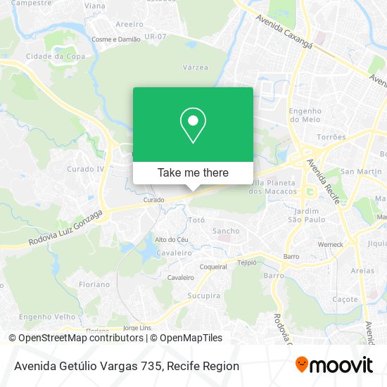 Avenida Getúlio Vargas 735 map