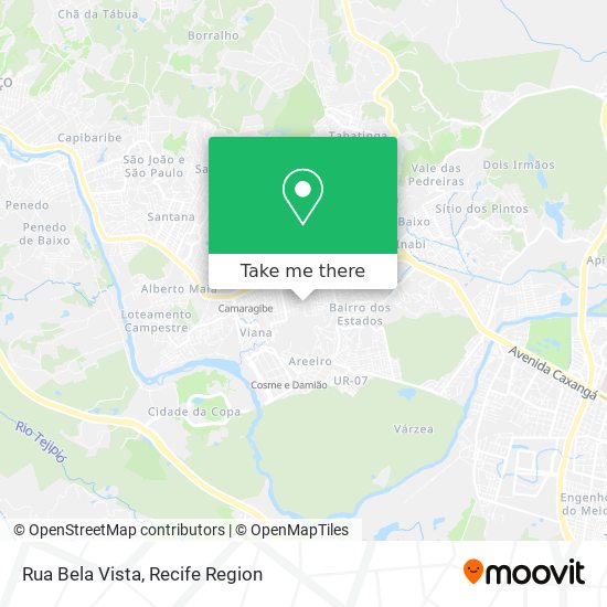 Rua Bela Vista map