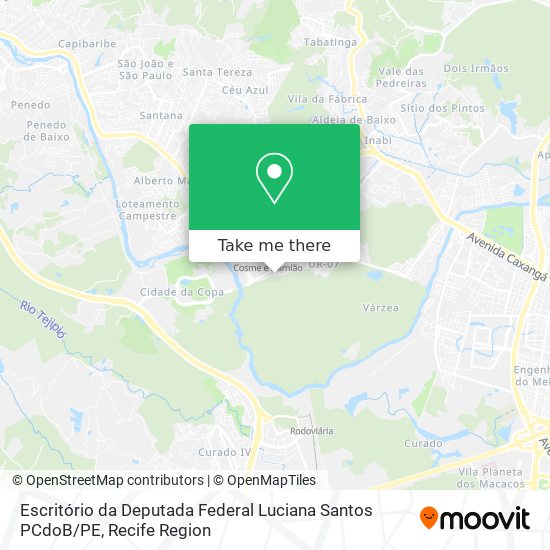 Escritório da Deputada Federal Luciana Santos PCdoB / PE map
