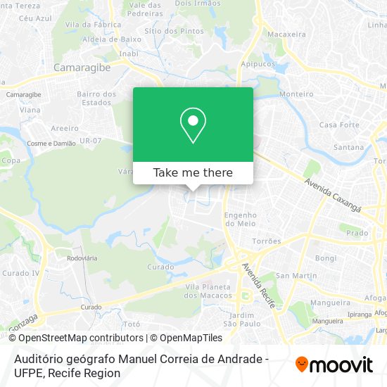 Auditório geógrafo Manuel Correia de Andrade - UFPE map