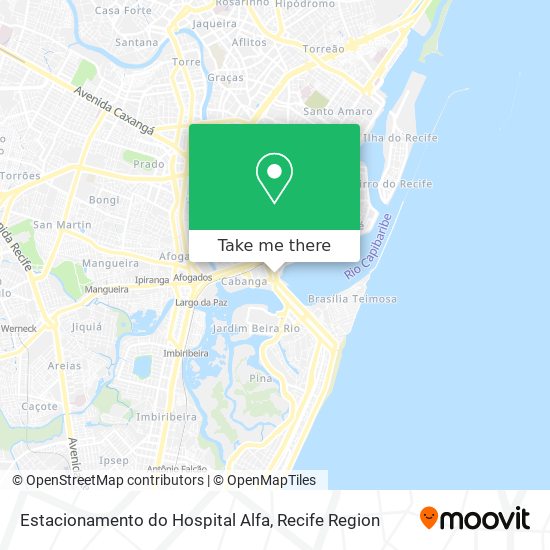 Estacionamento do Hospital Alfa map