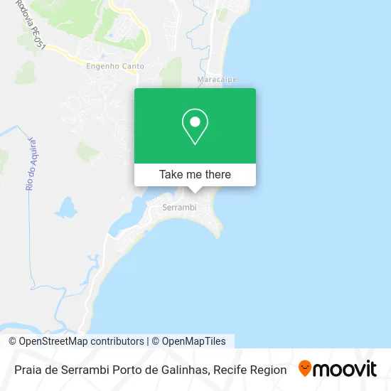 Praia de Serrambi Porto de Galinhas map