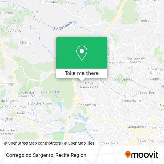 Córrego do Sargento map