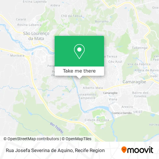 Rua Josefa Severina de Aquino map