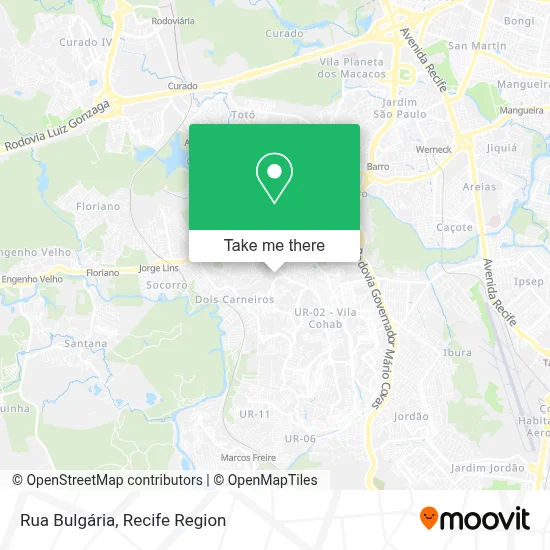 Rua Bulgária map