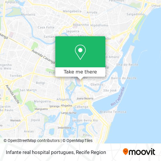 Infante real hospital portugues map