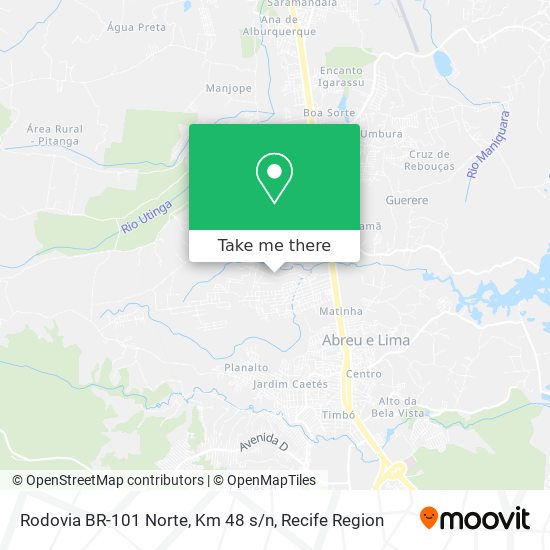 Rodovia BR-101 Norte, Km 48 s / n map